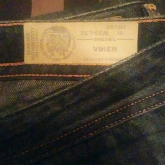 Diesel industry jeans W33-L32, viker, dark blue - Picture 1 of 4